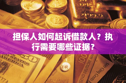 北京担保人如何起诉借款人？执行需要哪些证据？