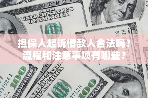 北京担保人起诉借款人合法吗？流程和注意事项有哪些？