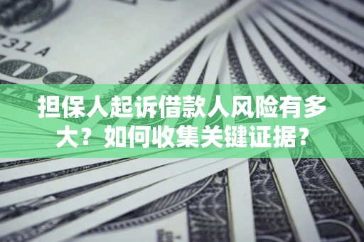 北京担保人起诉借款人风险有多大？如何收集关键证据？