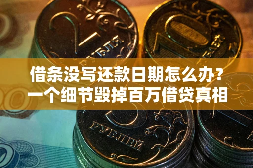 北京借条没写还款日期怎么办？一个细节毁掉百万借贷真相