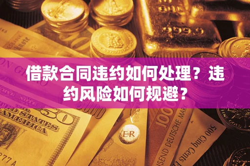 北京借款合同违约如何处理？违约风险如何规避？