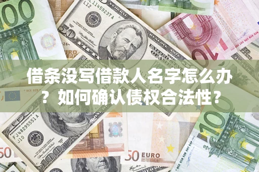 北京借条没写借款人名字怎么办？如何确认债权合法性？