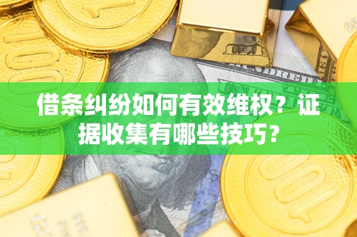 北京借条纠纷如何有效维权？证据收集有哪些技巧？