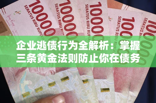 北京企业逃债行为全解析：掌握三条黄金法则防止你在债务乱局中“踩雷”
