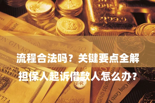 北京

担保人起诉借款人怎么办？流程合法吗？关键要点全解析